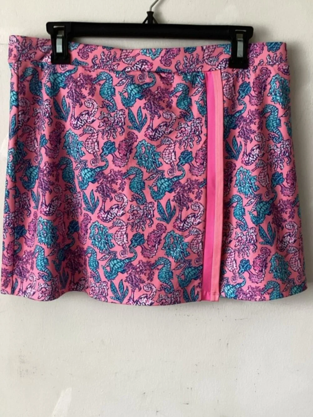 Pink & Teal Seahorse Print Skort - Picture 1 of 2